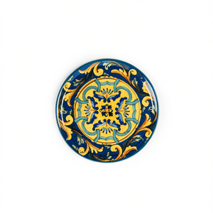 Excelsa Ensemble de 6 assiettes à pizza compatibles lave-vaisselle et micro-ondes, porcelaine Trinacria, 31 cm, multicolore - Product Image 3