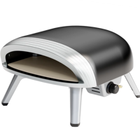 Four à pizza au gaz portable de 16 pouces pour camping-car, appareils de cuisson extérieurs, pierre à pizza à chauffage uniforme, acier inoxydable, pieds pliables, CSA