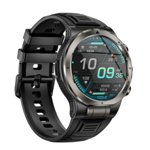 Montre connectée d'extérieur, autonomie de la batterie de 25 à 35 jours, étanche 3ATM, écran tactile AMOLED, tracker de fitness, fréquence cardiaque, oxygène sanguin, <span class=keywords><strong>Android</strong></span> - Product Image 3