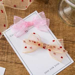 Nouveau ruban en polyester transparent à pois en polaire de 2,5 cm pour la confection de nœuds, chapeaux de paille, accessoires pour cheveux, coiffes, Saint-Valentin, mariage - Product Image 4