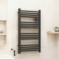 Calentador de Toallas Eléctrico de Pared, de Acero con Recubrimiento en Polvo, con 4+ Barras para Baño