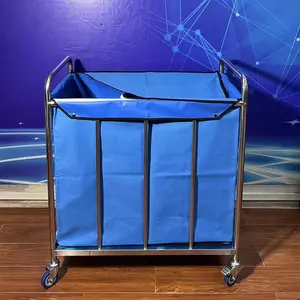 Medical Cleaning Cart Stainless Steel Dirt Trolley Waste truck Sewage collection Trolley with Good Price