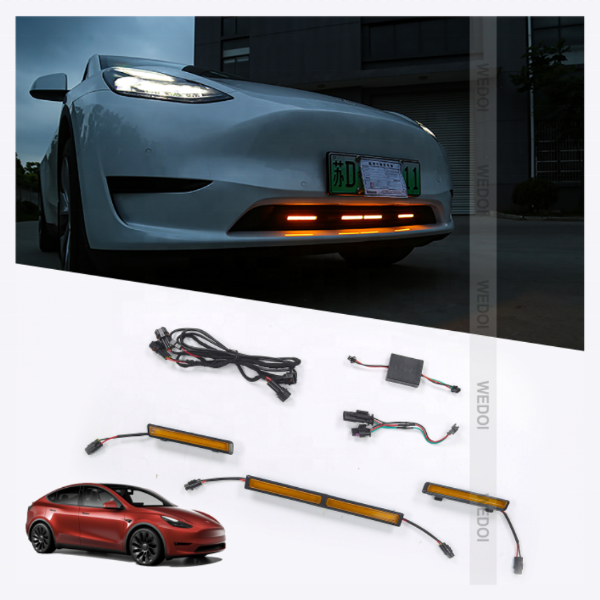 Передний бампер, светодиодные фары для Tesla Model y, Новая передняя средняя решетка радиатора, передняя фара, прочие Автомобильные фары, внешние аксессуары для автомобиля