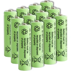 High Capacity 1.2v Nickel Metal Hydride Aaa Batteries Rechargeable 600mAh Long Cycle Life Reusable Aaa Battery