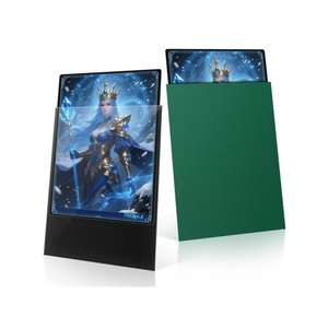 MTG <b>Card</b> Sleeves MTG <b>Playing</b> <b>Card</b> Sleeves Matte Back White Green Finish - Product Image 1