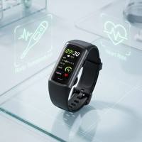 Jam Tangan Pintar C68V1 Layar AMOLED 1.1" Selalu Aktif Tahan Air IP67 Pelacak Kebugaran dengan Monitor Suhu Tubuh dan Detak Jantung