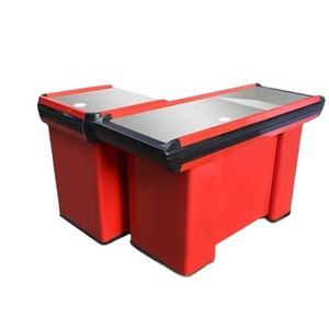 Por encargo rojo al por mayor tienda <span class=keywords><strong>de</strong></span> comestibles mesa <span class=keywords><strong>de</strong></span> cajero supermercado Mostrador <span class=keywords><strong>de</strong></span> pago con pantalla - Product Image 1