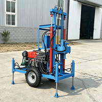 Petite foreuse de puits montée sur tracteur, mini-foreuse sur chenilles pour l'irrigation agricole en promotion