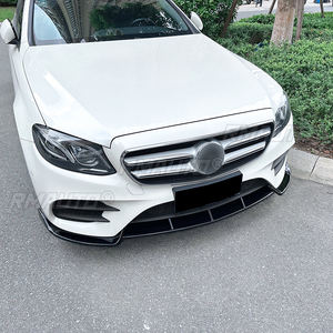 Spoiler avant de pare-chocs pour Mercedes-Benz Classe E W213 E260 E300 E43 AMG 2016-2020, lame inférieure noire brillante - Product Image 6