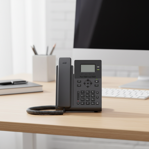 Téléphone IP SIP KS30 avec conférence à <span class=keywords><strong>3</strong></span> voies, prise en charge des SMS, 2 comptes SIP, voix HD, 32 touches de fonction, téléphone de bureau VoIP professionnel - Product Image 1