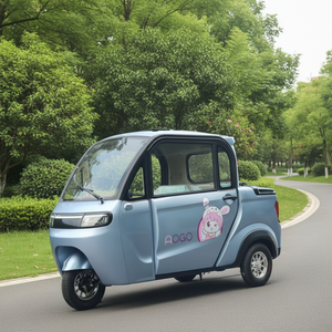 Mini tricycle électrique cargo quatre <span class=keywords><strong>places</strong></span> 1000W, carrosserie fermée, capacité de charge 300-400 kg, autonomie 70-90 km - Product Image 1