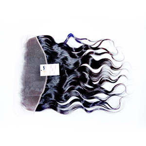 ผู้จำหน่ายผมต่อแบบโปร่งใส HD คุณภาพสูงชนิด Swiss Lace Frontal Closure  จัดเรียงเกล็ดผมอย่างดี ผมแท้จากอินเดีย - Product Image 6