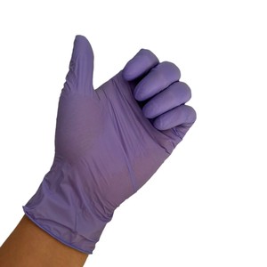 Gants en nitrile jetables Mingyuan, 9 pouces, violets, lisses, non stériles, pour le nettoyage domestique et la protection - Product Image 5