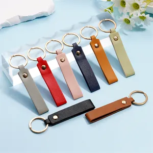 1/5pcs PU Keychain Business Gift Leather Chain for Men Women Car Key Strap Waist Wallet KeyChains Keyrings