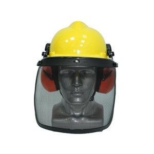 El juego de cascos de seguridad para jardín industrial forestal incluye orejeras y <span class=keywords><strong>casco</strong></span> de seguridad con protección facial para la construcción - Product Image 4