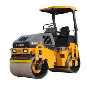 Small 3.5ton Road Roller 6032E Double Vibration Drums Compactor