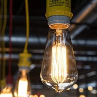 Ampoule à filament de tungstène rétro Edison ST64 - Lampe artistique pour la décoration de bars et de restaurants - Lampe à incandescence