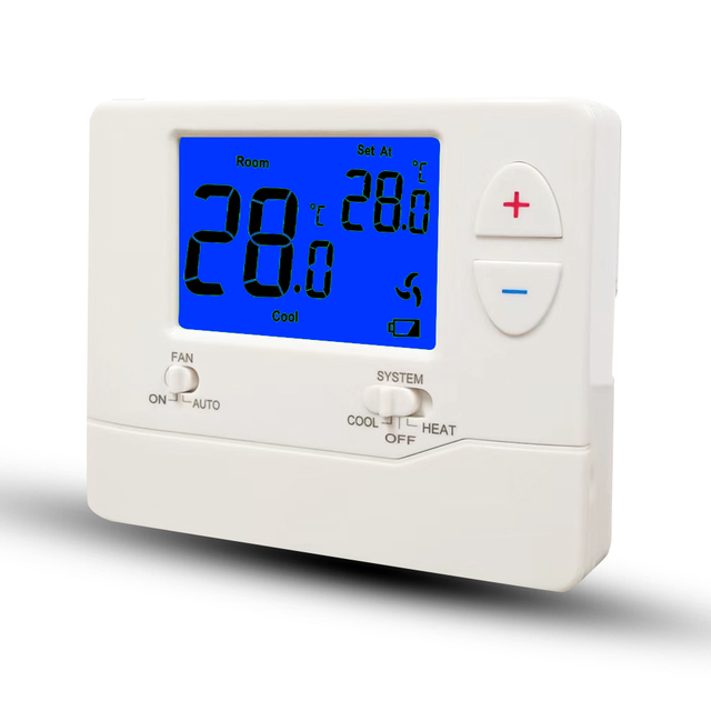 HVAC 24V AC Thermostat for Heat Pump PTAC Systems Hospital & School Use Model AC701