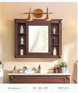 Lámpara de pared LED moderna de diseño <span class=keywords><strong>vintage</strong></span> de latón de alta calidad a buen precio para habitaciones de hotel, Faro de espejo de baño para sala de estudio - Product Image 3