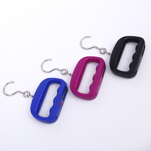 Kleine tragbare digitale 50kg <span class=keywords><strong>hand</strong></span> gehaltene Angelhaken-Hänge waage LCD-Gepäck waage - Product Image 3