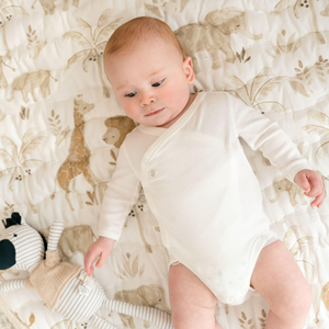 Tapis d'activités pour bébé, temps sur le ventre, 40 x 40 pouces, tapis de jeu réversible pour garçons et filles, jungle, chambre d'enfant - Product Image 3