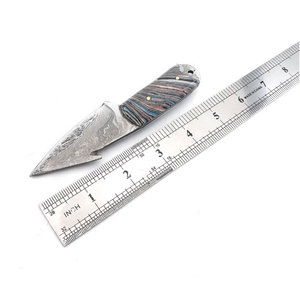 Cuchillo de caza profesional de acero de Damasco hecho a medida con mango de madera de alta calidad, compatible con OEM, precio mayorista, cuchillo de cuello - Product Image 5