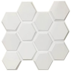Hiện đại <span class=keywords><strong>3D</strong></span> PVC Panel tường hình học kim cương hình dạng cho nội thất không thấm nước Matt đen hình nền sticker cho phòng khách phòng ngủ - Product Image 3