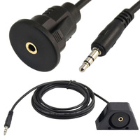Câble d'extension AUX étanche dc3.5 mm montage encastré à RCA unique pour voiture