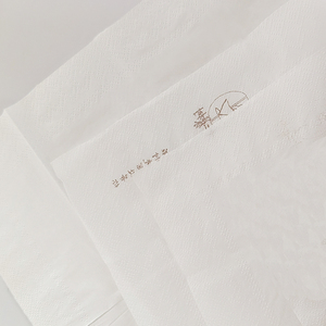 Servilletas de papel tisú de 2 capas personalizadas con logotipo, servilletas de papel de alta calidad de materia prima natural - Product Image 3
