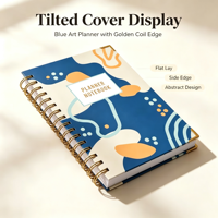 Carnet de mariage, journal, agenda, planificateur JAME personnalisé avec impression par transfert, feuille d'or rose, reliure spirale, couverture rigide en PP