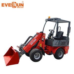 EVERUN New Arrivals Compact ER1000 Multi Function <strong>Small</strong> Mini Telescopic <strong>Loader</strong> With Front <strong>Wheel</strong> Steering - Product Image 5