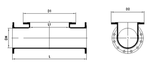 Double Flanged Ductile Iron <strong>Hatchbox</strong> - Product Image 5