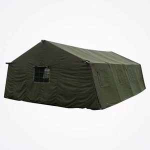 Carpa de Lona Personalizada para Acampar, Grande, Impermeable, para 10-20 Personas, Color Verde, con Postes de Acero Metálico - Product Image 4
