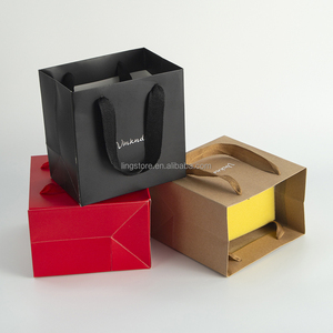 Bolsas de Papel Cuadradas al por Mayor de 10*6*10cm, Bolsas de Regalo para Frutas y Flores, Bolsas de Embalaje para Manualidades, Bolsas de Transporte con Base Ancha para Repostería y Comida para Llevar con Cinta - Product Image 2