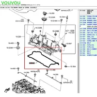Aksesoris Mobil Diesel 1.5 Skyactiv Engine S550-10-235 Gasket Kepala Silinder untuk 2 CX-3 2015-2019 dan untuk 3 2014-2018