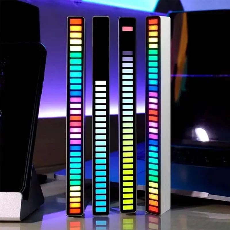 Müzik seviyeleri ışık müzik yaratıcı LED araba oyun odası ortam ışığı ses aktif Pickup renkli RGB sensörü ritim lamba