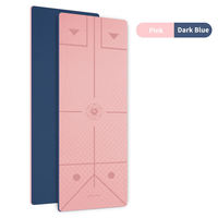 Tapis de yoga en terre de diatomée biodégradable antidérapant et écologique Ruiye avec sangle de transport, forme ovale 185 cm
