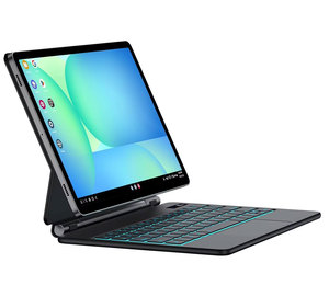 Tastiera magica per Samsung <span class=keywords><strong>Galaxy</strong></span> <span class=keywords><strong>Tab</strong></span> <span class=keywords><strong>S8</strong></span> S9 11 pollici con Touchpad Wireless magnetico staccabile in pelle 7 custodia retroilluminata - Product Image 1