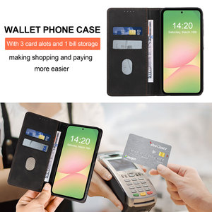 Funda Magnética con Tapa Abatible para <span class=keywords><strong>iPhone</strong></span> <span class=keywords><strong>15</strong></span>/16/17 y Samsung Galaxy A36/A56, con Diseño de Tarjetero Estilo Cuero, Incluye - Product Image 6