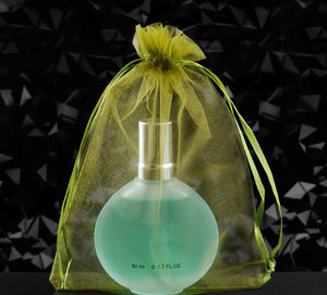 Sacs cadeaux pour bijoux avec cordon de serrage, logo personnalisé, tissu en maille transparente, pour le rangement et la présentation des bijoux - Product Image 2