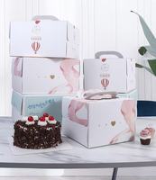 Scatola per Torte Usa e Getta con Finestra e Manico, con Base per Torta, Prezzo di Fabbrica