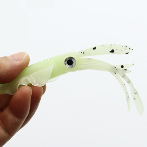 Esca Artificiale Morbida in Plastica a Forma di Polpo/Calamaro, Luminosa, con Ali Sottili a Farfalla, 10-15CM, per la Pesca - Product Image 5