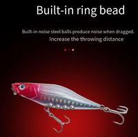 Umpan Pancing Buatan Keras Aotuo Laris Manis 7.4cm 6.5g Popper Pencil Lure untuk Memancing Ikan Trout Mandarin Air Tawar