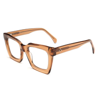 Montures de lunettes carrées classiques en acétate, design personnalisé, logo sur mesure, forme rétro, lunettes tendance pour hommes et femmes