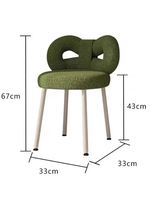 Fauteuil Lounge Nordique Moderne de Luxe en Tissu Fourrure pour Salon
