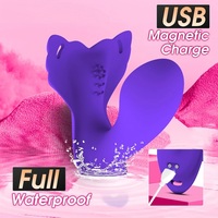 APP-gesteuerter Schmetterlings-Vibrations-Slip Weiblicher Klitoris-Stimulator G-Punkt-Massage Tragbarer Slip-Vibrator