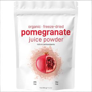 Jugo de Granada Liofilizado Orgánico en Polvo, Rico en Antioxidantes <span class=keywords><strong>para</strong></span> el Apoyo Inmunológico Diario y Potenciador de Smoothies - Product Image 1