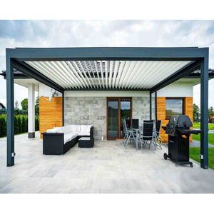 Pergola moderne en aluminium à lames orientables pour jardin extérieur, disponible en plusieurs dimensions : 3x3, 3x4, 4x4, 4x5, 4x6, <span class=keywords><strong>6x3</strong></span>, 6x5, 6x6 m. - Product Image 2