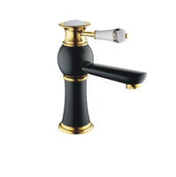 Feenice perle noir plomberie luminaire salle de bain visage lavabo robinet mitigeur
