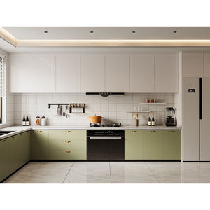 ตู้ครัวแบบโมดูลาร์สำหรับห้องครัวในบ้านดีไซน์แบบเคาะลงคุณภาพสูง - Product Image 3